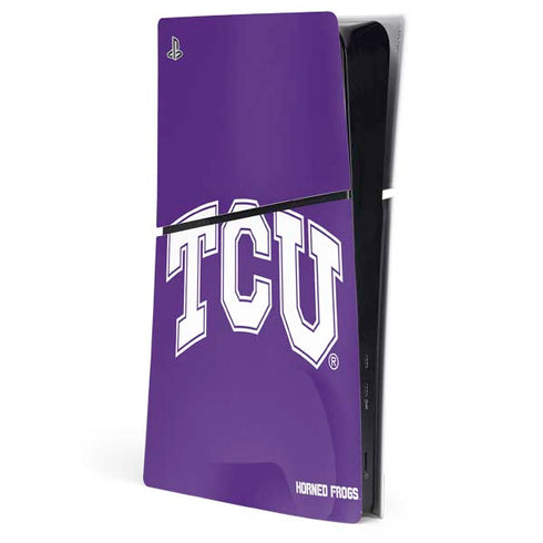 Texas Christian University TCU Horned Frogs PS5 Slim Digital Edition Console Skin